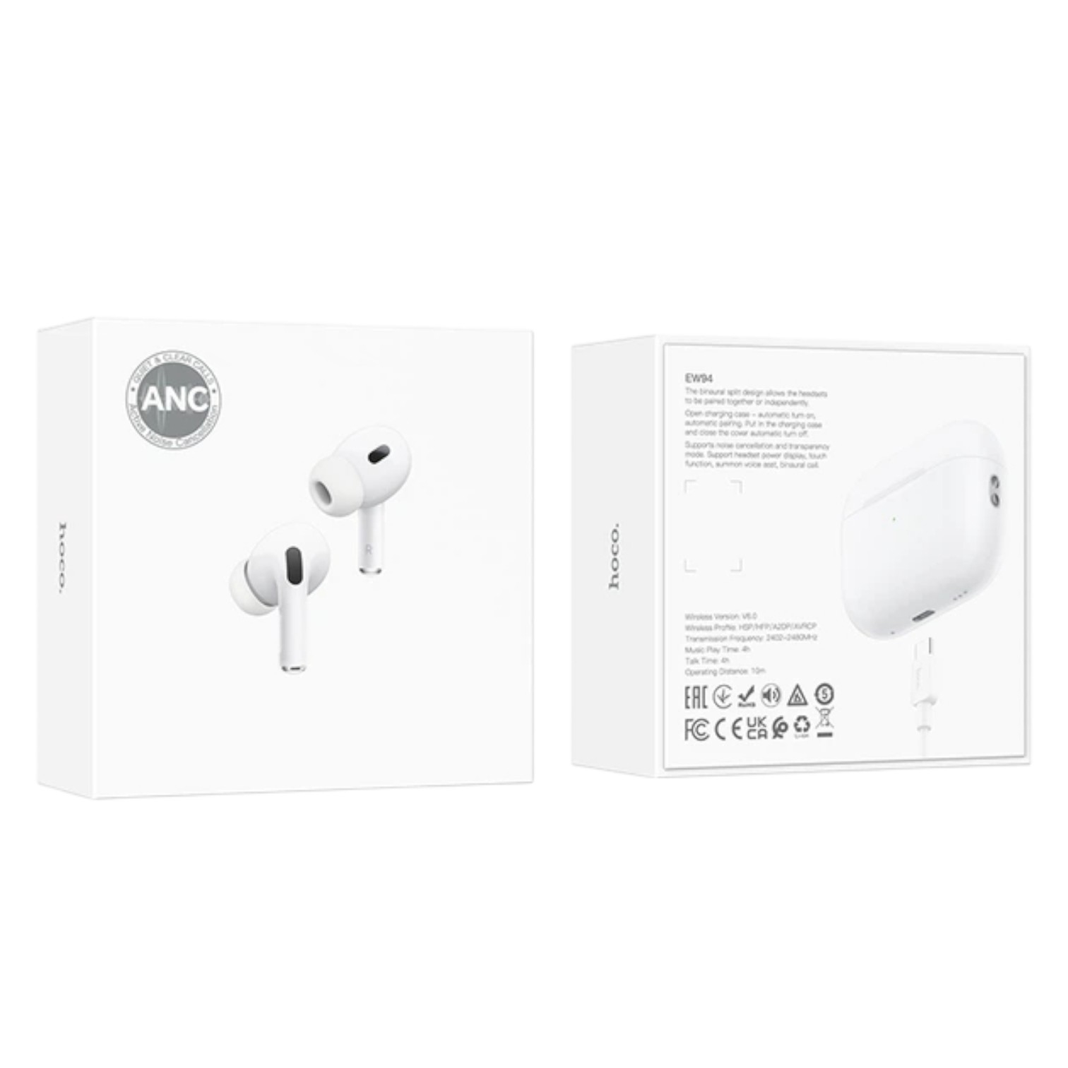 Беспроводные Bluetooth наушники HOCO EW94 TWS ANC White  NEW